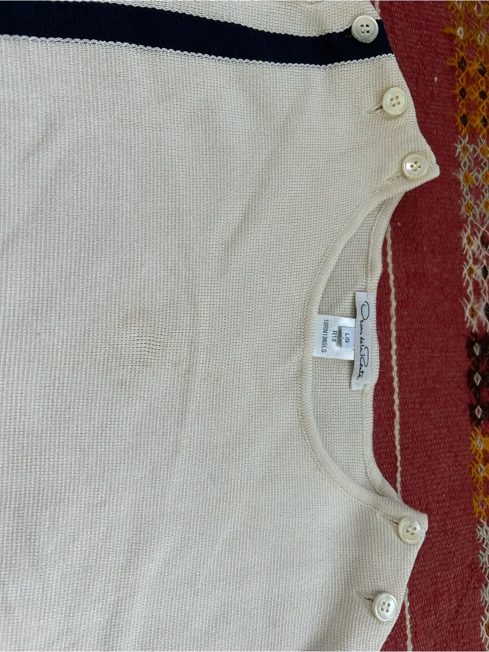 oscar de la renta asymmetrical hem sweater